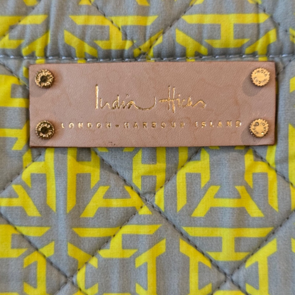 India Hicks Riviera Tote Rapeseed,Used - Picture 6 of 9